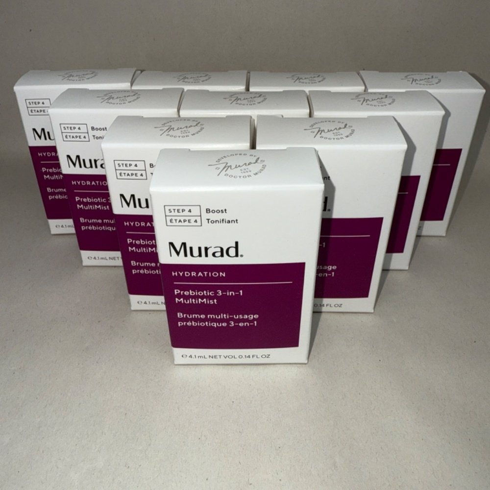 Murad Prebiotic 3-In-1 MultiMist Travel Sized 4.1 mL / 0.14 fl oz (NEW) 10 PACK